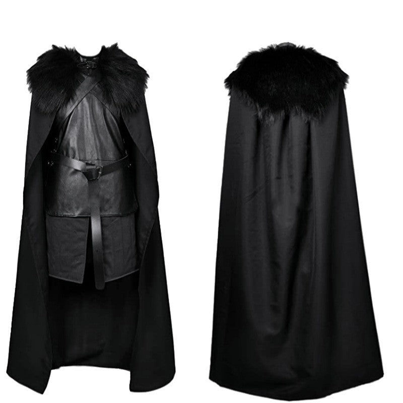 Men's Game of Thrones Night's Watch Costume / Jon Snow Crow Outfit