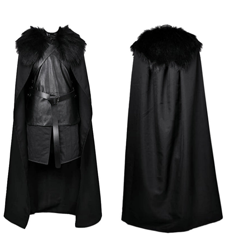 Men's Game of Thrones Night's Watch Costume / Jon Snow Crow Outfit