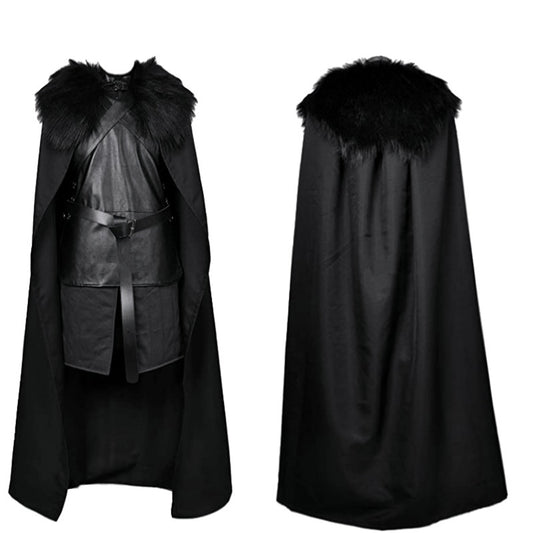 Men's Game of Thrones Night's Watch Costume / Jon Snow Crow Outfit